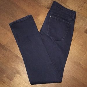 EUC Madewell Black Skinny Low Worker Jeans